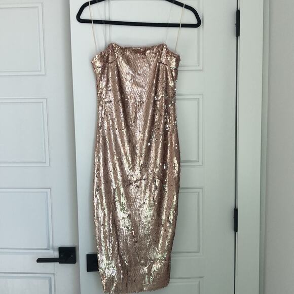 NaaNaa strapless sequin midi dress - US 2 - Picture 7 of 13
